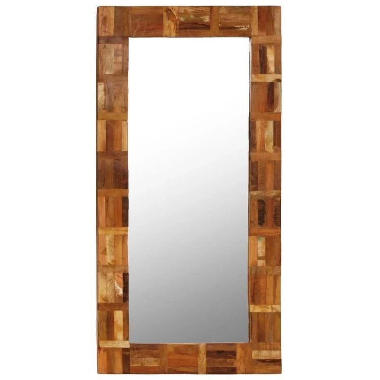 Nouveau 👍 VIDAXL Miroir Mural Bois De Recuperation Massif 60 X 120 Cm 🥰 5 Nouveau 👍 VIDAXL Miroir Mural Bois De Recuperation Massif 60 X 120 Cm 🥰 – Image 3