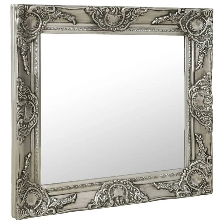 Sortie 🛒 VIDAXL Miroir Mural Style Baroque 50x50 Cm Argente ✔️ 4 Sortie 🛒 VIDAXL Miroir Mural Style Baroque 50x50 Cm Argente ✔️ – Image 2