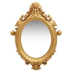 Sortie ???? VIDAXL Miroir Mural Style Chateau 56x76 Cm Dore ????