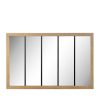 Acheter ???? DRAWER Oppy - Miroir Verrière En Métal Et Bois 140x90 Cm ????