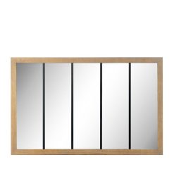 Acheter ???? DRAWER Oppy - Miroir VerriÚre En Métal Et Bois 140x90 Cm ????