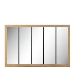 Acheter 🛒 DRAWER Oppy - Miroir Verrière En Métal Et Bois 140x90 Cm 🎁