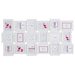 ATMOSPHERA Shop 19 Acheter ✔️ ATMOSPHERA Pêle-mêle 18 Photos Romance - 102 X 53 Cm - Blanc ⌛