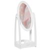 Budget ✨ HOMCOM Miroir à Pied Inclinaison Réglable - Miroir Enfant - Design Couronne - étagère De Rangement - Dim. 40L X 30l X 104H Cm - MDF Blanc ???? -ATMOSPHERA Shop unnamed file 1984