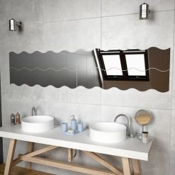 De gros ???? VIDAXL Miroirs Muraux 4 Pcs 100x23 Cm Ondule Verre ????