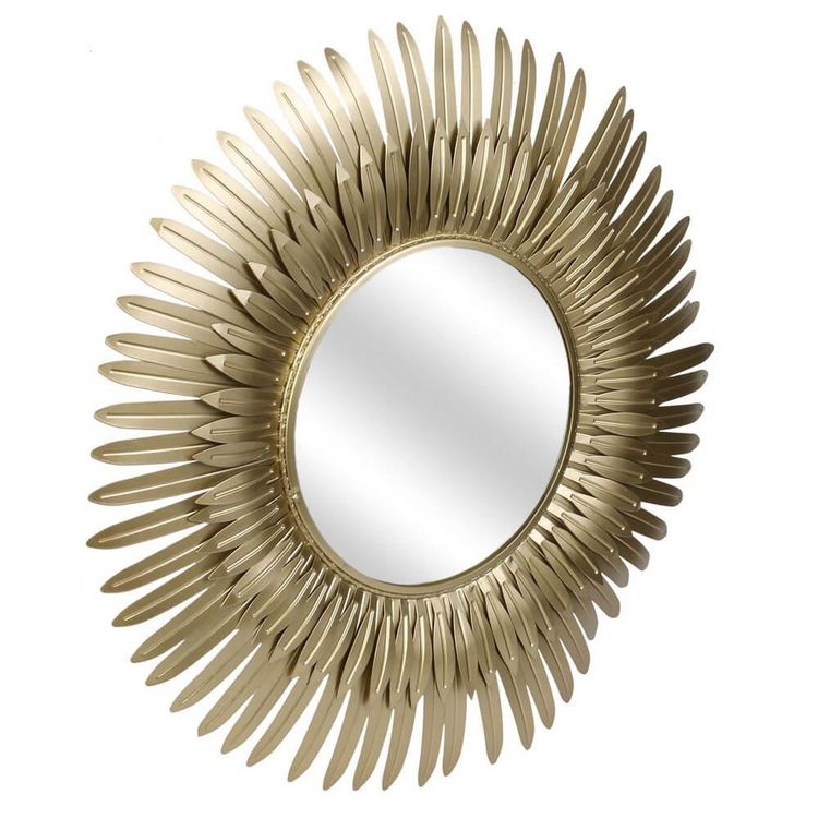 Promo ???? The Home Deco Factory Miroir Plumes Dorées D53 ???? 5 Promo ???? The Home Deco Factory Miroir Plumes Dorées D53 ???? – Image 3