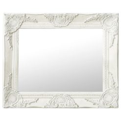 Tout neuf ???? VIDAXL Miroir Mural Style Baroque 50x40 Cm Blanc ????