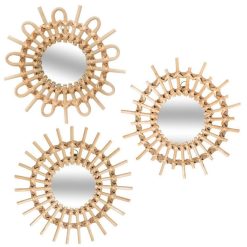 Budget â ATMOSPHERA Lot De 3 Miroirs Rotin Soleil D28 ????