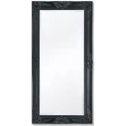 Meilleure affaire 💯 VIDAXL Miroir Mural Style Baroque 100 X 50 Cm Noir 🌟
