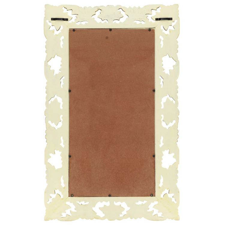 VIDAXL Miroir sculpte a la main Blanc 80x50 cm Bois de manguier massif Bon marché ???? VIDAXL Miroir Sculpte A La Main Blanc 80x50 Cm Bois De Manguier Massif ❤️ -ATMOSPHERA Shop unnamed file 2192
