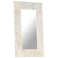 Remise ???? VIDAXL Miroir Blanc 80x50 Cm Bois De Manguier Massif ???? -ATMOSPHERA Shop unnamed file 2194