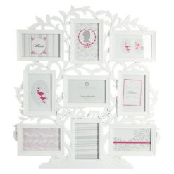 Meilleur prix ???? ATMOSPHERA Pêle-mêle 9 Photos Arbre - 53 X 60 Cm - Blanc ????