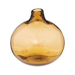 Offres ???? Vase Soliflore En Verre Mona 12cm Ambre ????