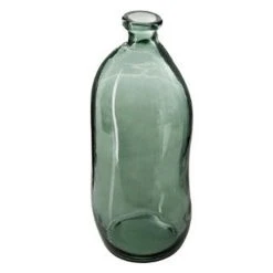 Promo 🌟 Vase En Verre Recyclé Bouteille 51cm Kaki 👍