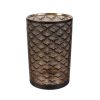 Promo ???? The Home Deco Factory Vase Design En Verre Aster - H. 20 Cm - Noir ????