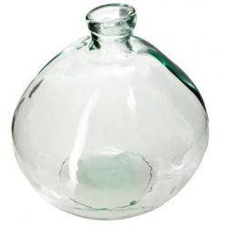Nouveau ???? Vase Rond En Verre Recyclé Ballon 45cm Transparent ????