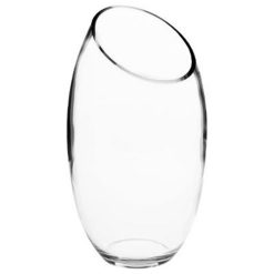 Meilleure affaire ???? Vase En Verre Bombé 27cm Transparent ????