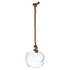 Nouveau ???? Boule En Verre à Suspendre Corde 22cm Transparent ????