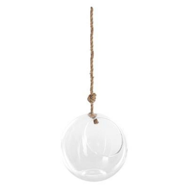 Meilleur prix ???? Boule En Verre Suspendue Corde 25cm Transparent ???? 3 Meilleur prix ???? Boule En Verre Suspendue Corde 25cm Transparent ????