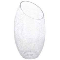 Budget ⌛ Vase En Verre Craquelé 23cm Transparent ????