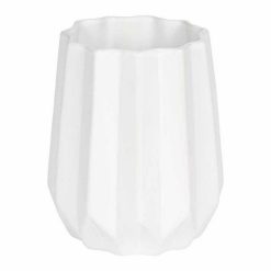 Remise ???? Paris Prix Vase Déco En Céramique Origami 15cm Blanc ????