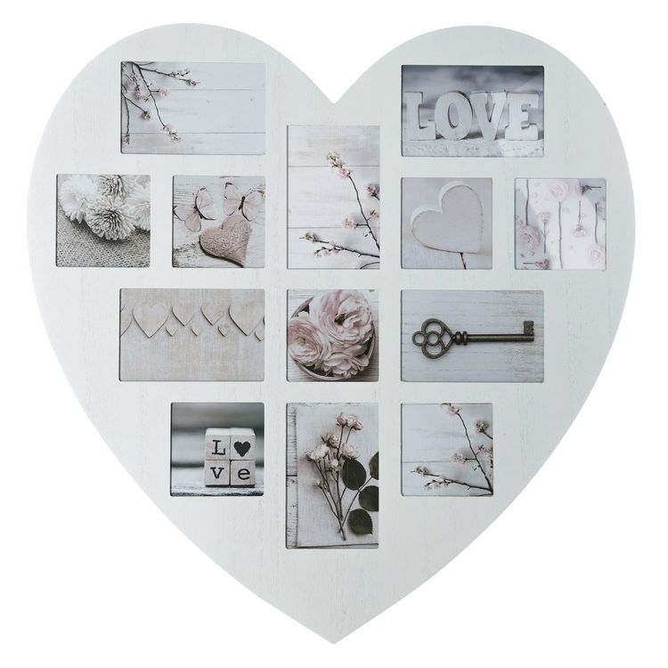 ATMOSPHERA Pêle-mêle cœur Patine - 13 Photos - Blanc Meilleur prix ???? ATMOSPHERA Pêle-mêle Cœur Patine - 13 Photos - Blanc ???? -ATMOSPHERA Shop unnamed file 232