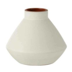 Le moins cher ⭐ Paris Prix Vase Design En Terre Cuite Slida 16cm Blanc ????