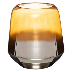 Grosses soldes ???? Vase Design Metalambre 24cm Ambre & Argent ????