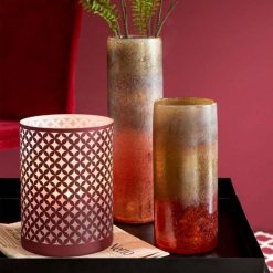 Alternative view of Coupon ⌛ Paris Prix Vase Cylindrique Design Verre Rond 39cm Bordeaux ????