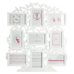 Meilleur prix 🛒 Pêle-Mêle 9 Photos Arbre 60cm Blanc ❤️