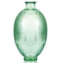 Coupon ???? Vase Design En Verre Sen 39cm Transparent ????