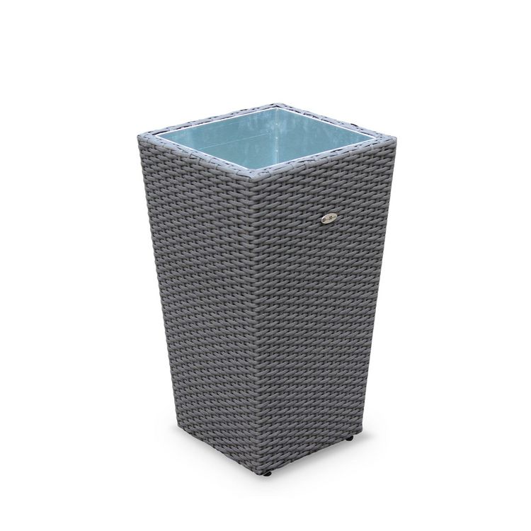 Vente flash ???? Lot De 2 Pots De Fleurs, Cache Pot En Résine Tressée E, Vases De 60cm ???? 5 Vente flash ???? Lot De 2 Pots De Fleurs, Cache Pot En Résine Tressée E, Vases De 60cm ???? – Image 3