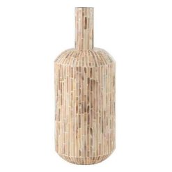 Coupon ✨ Paris Prix Vase Goutte Motif Mosaïque Nuye 54cm Beige ????