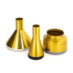 Le moins cher â Paris Prix Lot De 3 Vases DĂ©co Culture 16cm Blanc & Or â