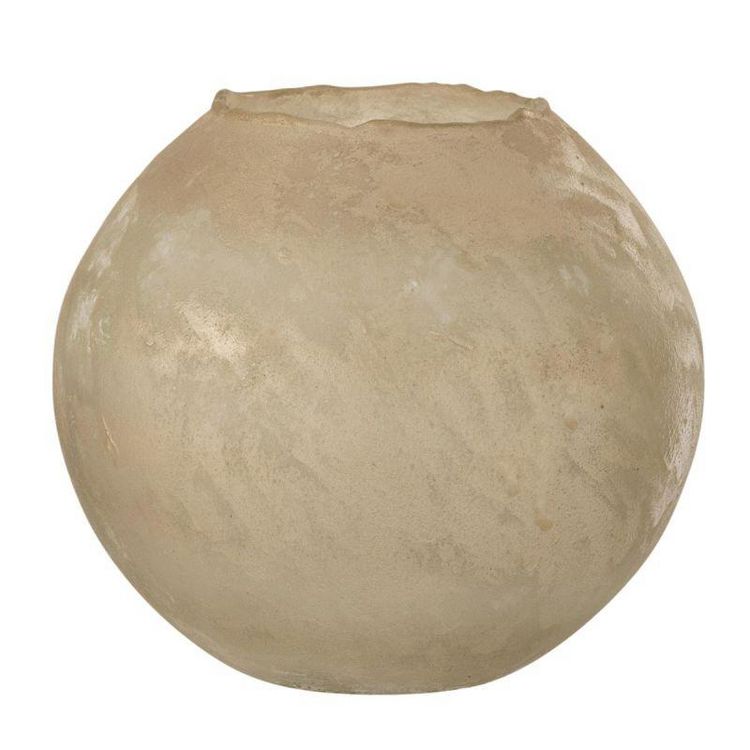 Nouveau ???? Paris Prix Vase Rond Design En Verre Soda 25cm Or ???? 3 Nouveau ???? Paris Prix Vase Rond Design En Verre Soda 25cm Or ????