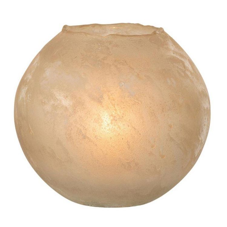 Nouveau ???? Paris Prix Vase Rond Design En Verre Soda 25cm Or ???? 4 Nouveau ???? Paris Prix Vase Rond Design En Verre Soda 25cm Or ???? â Image 2