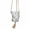 Vente flash ???? Paris Prix Pot En Verre Suspendu Chanvre 13cm Bleu Ciel ????