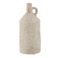 Meilleur prix â Paris Prix Vase Design En CĂ©ramique Milal 29cm Blanc ????