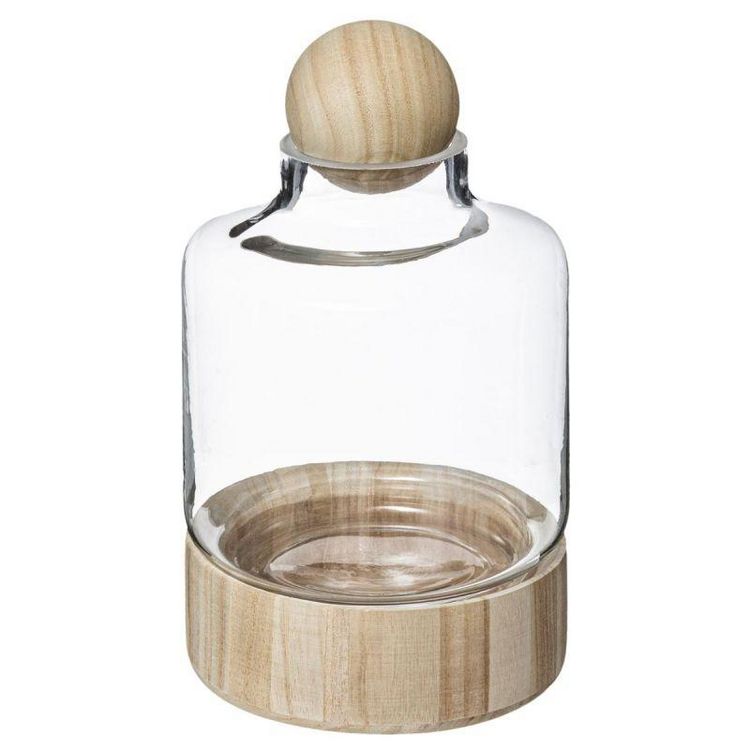Remise ⌛ Terrarium Verre & Bois Boule 29cm Transparent ???? 3 Remise ⌛ Terrarium Verre & Bois Boule 29cm Transparent ????