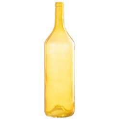 Meilleure vente ???? Paris Prix Vase Design En Verre Bouteille 53cm Jaune ????
