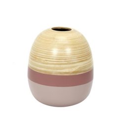 Coupon ⭐ Paris Prix Vase En Bambou Déco Jarre 21cm Nude ⭐
