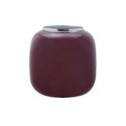 Acheter ✨ Paris Prix Vase Rond Design Bynta 17cm Prune & Argent ????