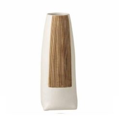 Vente flash ???? Paris Prix Vase Déco En Céramique Ibiza 40cm Marron & Blanc ????
