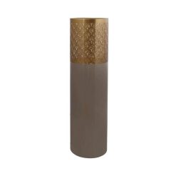 Tout neuf ✨ Paris Prix Vase Rond Design Decoa 90cm Taupe & Or ✔️