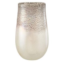 Coupon ✨ Paris Prix Vase Design En Verre Milano 30cm Gris & Rose ????