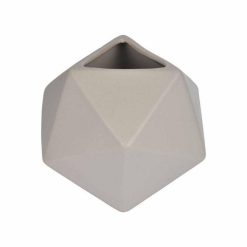 Budget ???? Paris Prix Vase Déco En Céramique Geometrik 19cm Taupe ????