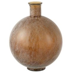 Nouveau ???? Paris Prix Vase Design En Verre Comal 43cm Marron ????