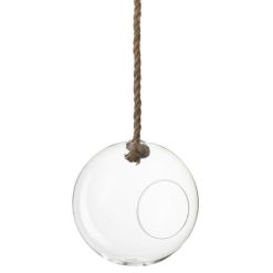 Sortie ???? Paris Prix Terrarium Verre & Corde Boule 25cm Transparent ????