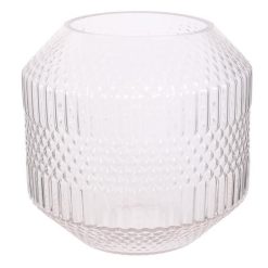 Nouveau ???? Paris Prix Vase Déco En Verre Origami 20cm Transparent ????