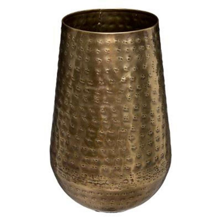 Grosses soldes ❤️ Vase Design En Métal Oasis 23cm Or ???? 3 Grosses soldes ❤️ Vase Design En Métal Oasis 23cm Or ????